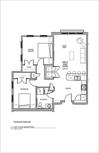 Floor plan 2 Bedroom