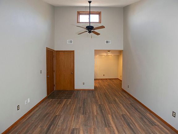 Vaulted Ceiling in Living room with view to dining room