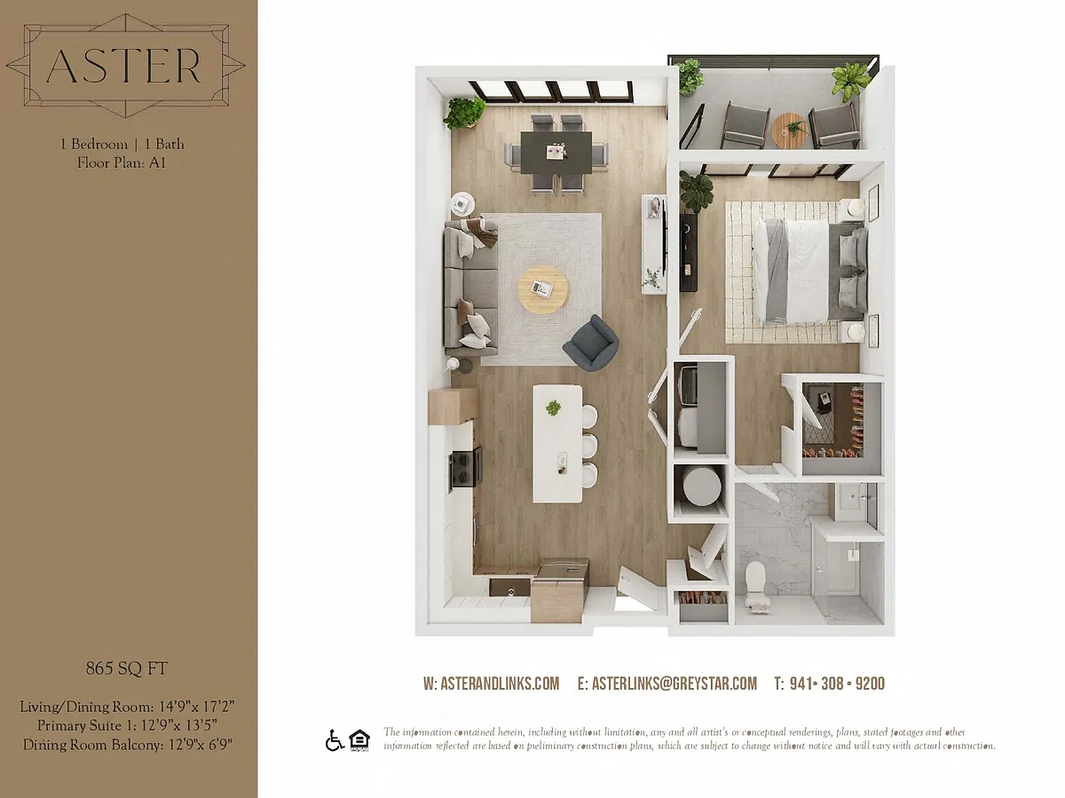 Floor plan Aster A1