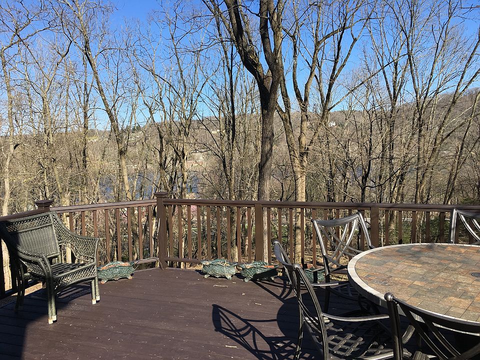 Deck overlooking river