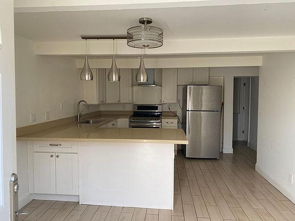 Living room to open kitchen