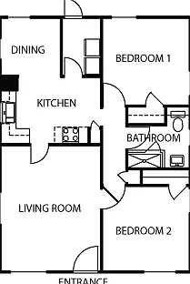 2bed/1bath SFH near Willow Glen downtown, hardwood floor, A/C — Photo 2