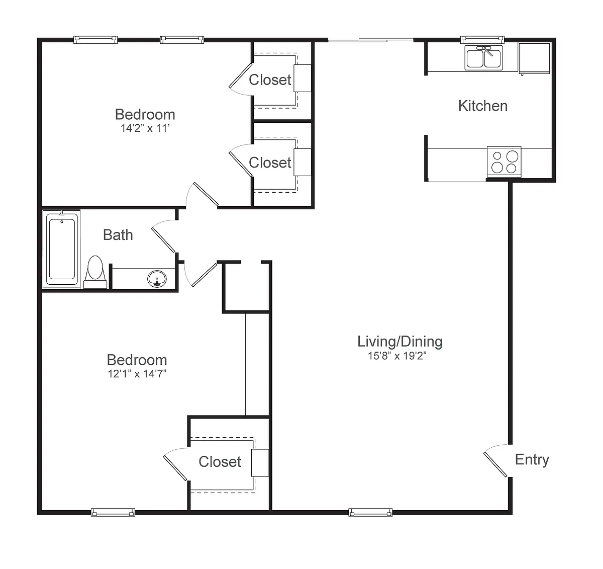 Floor plan B1