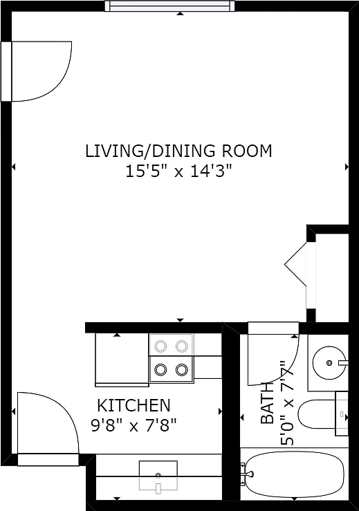 Floor plan Studio