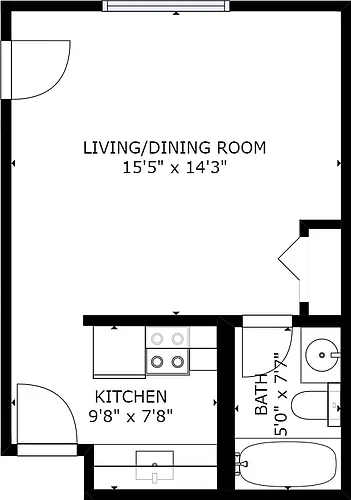 Floor plan Studio