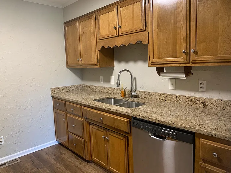 Kitchen with Stainless Steel Appliances and granite countertops