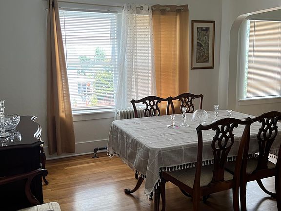Large dining room with peek-a-boo view
