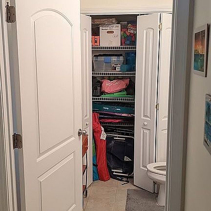 Front Half Bath w/ Closet