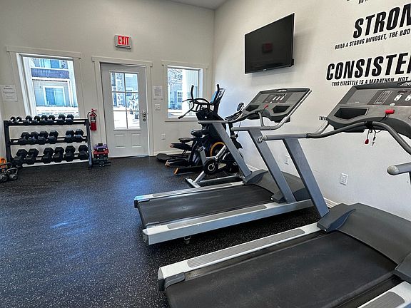 Stay active and healthy in our on-site fitness center, designed to accommodate a variety of workout routines and fitness goals._