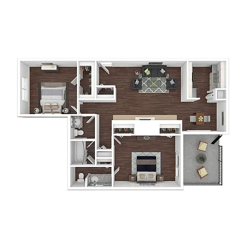 Floor plan 2x1.5U (Buena Vista II)