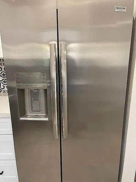 New FULL sized stainless steel fridge