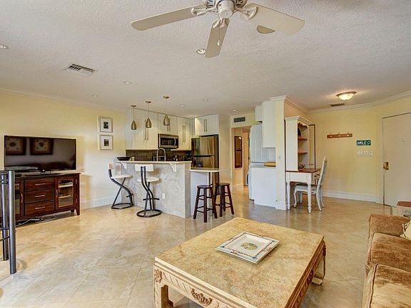 Crown molding, marble floors