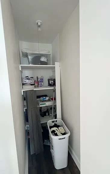 Deep Closet off of the bathroom