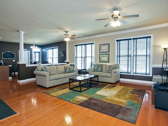 Gleaming hardwood floors