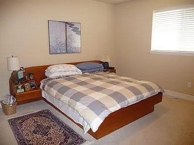 One of two bedrooms upstairs.