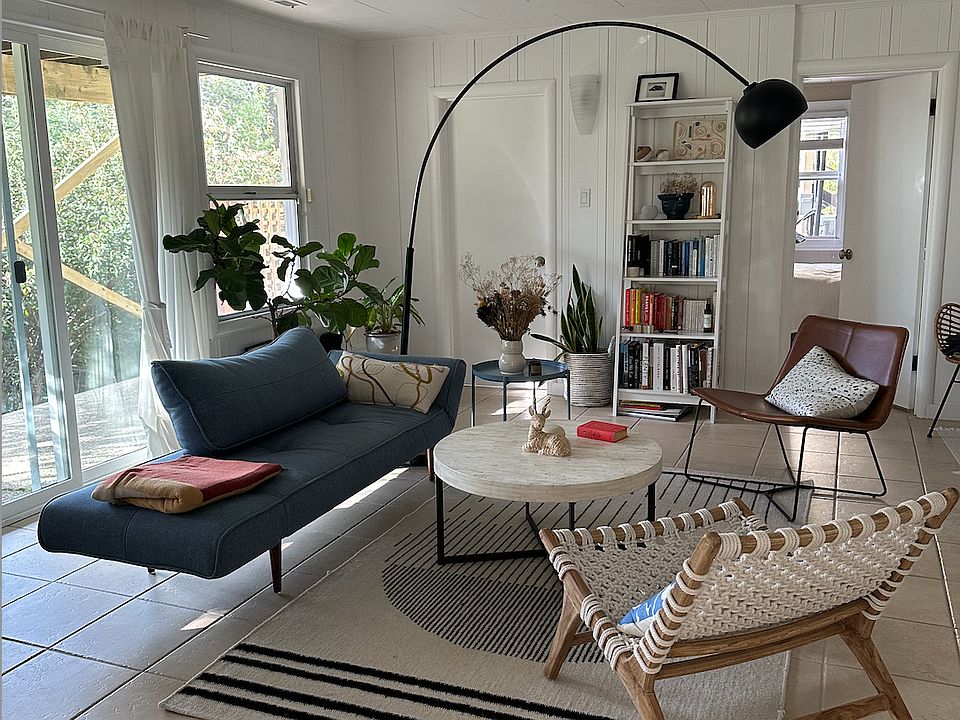 To get you in the spirit of the apartment, here's an example of the living room when it's furnished.