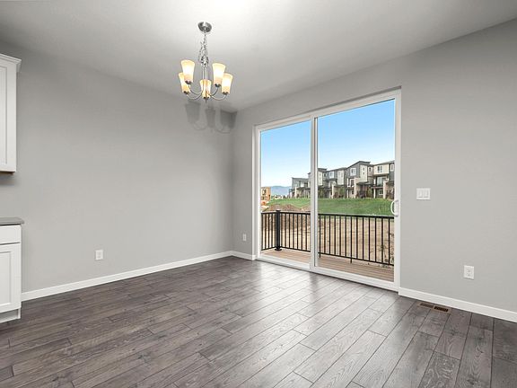 Dining area and spacious back balcony