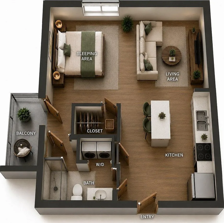 1211 - 1215 Pineview Drive - 1211 - 103 (Studio) — Photo 1