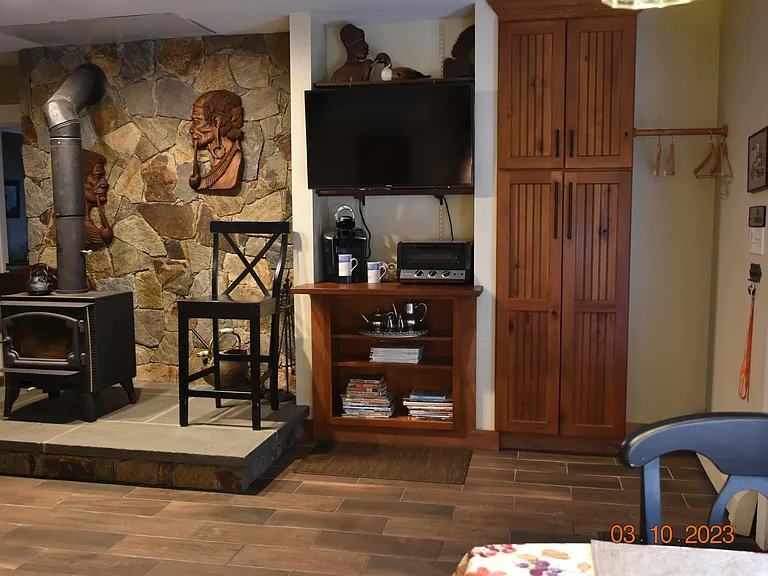 Living area for the guest suite