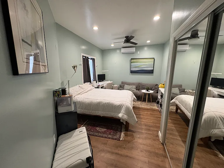 ADU space and mirrored closets