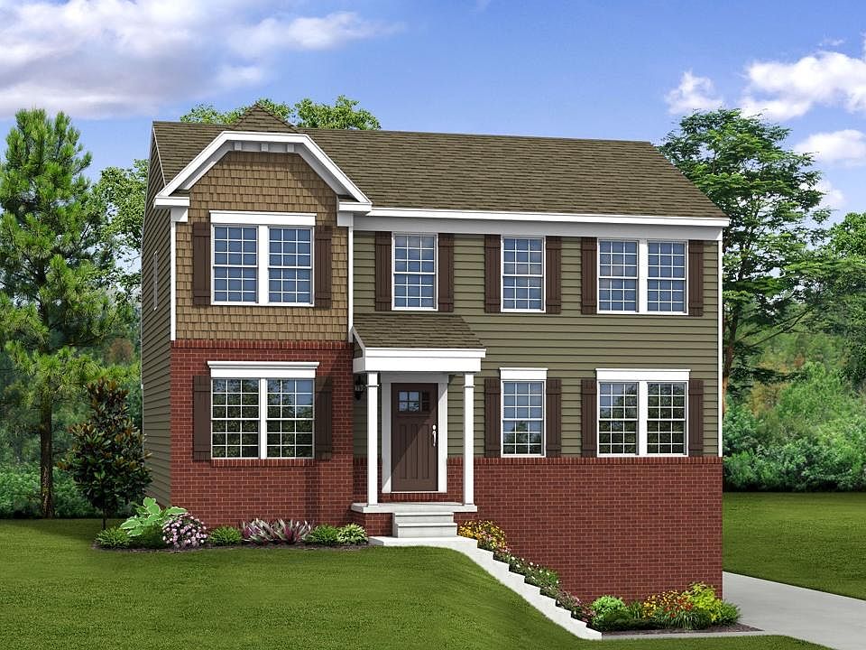 Elevation G Opt New England Inspired Facade, Porch, Rear Garage