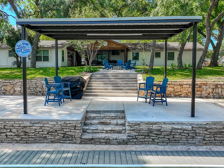 Pull your boat right up! Shaded area to grill, hang out and even fish right off the dock!