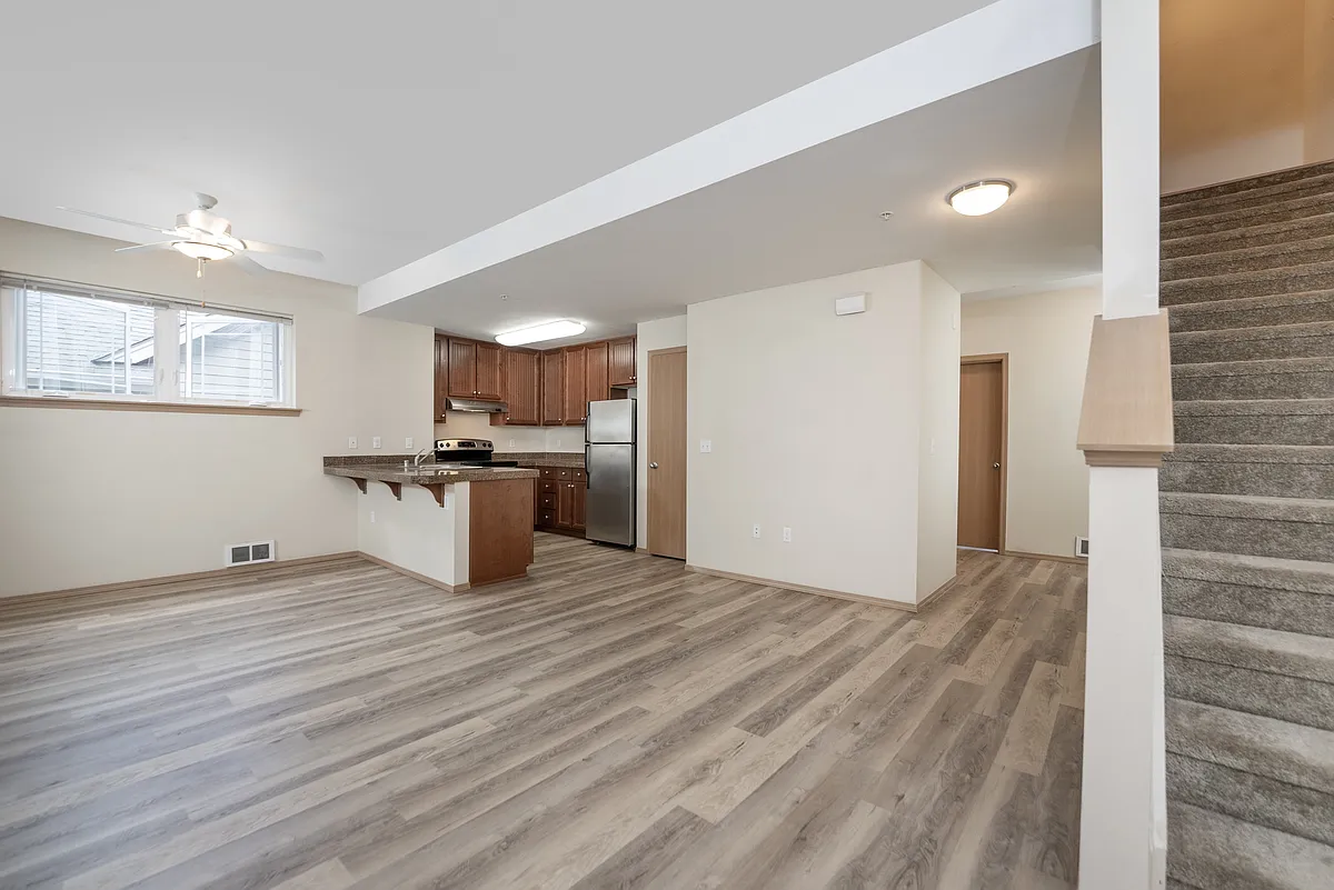 Floor plan 3 Bedroom 2 Bath Townhome w/ Garage L