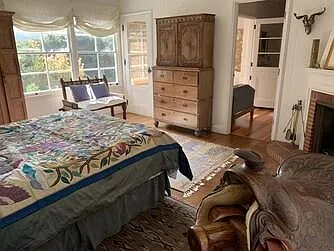 Bedroom #2 with fireplace and private bathroom
