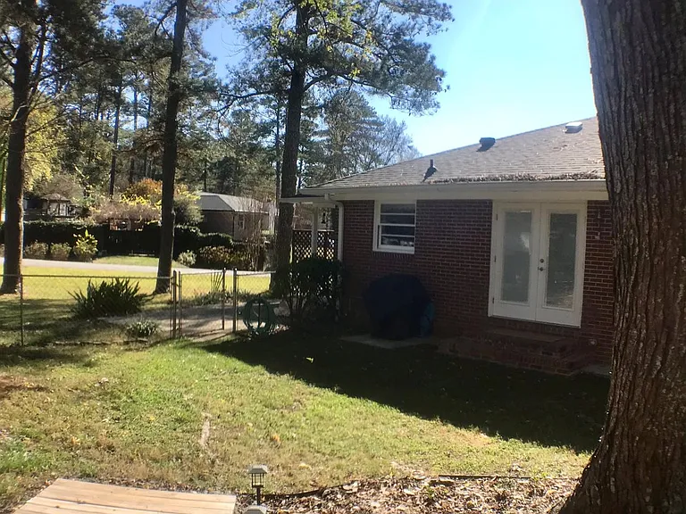 French doors in back of house