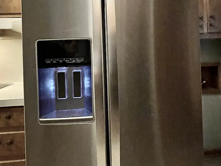 The front of the refrigerator.