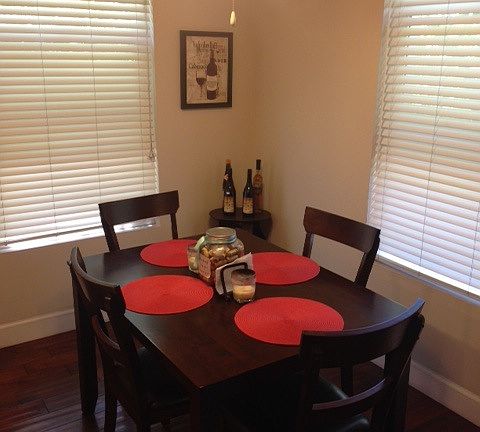 Dining Area next to balcony