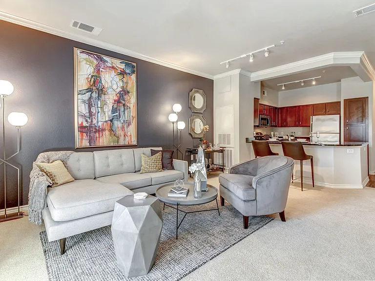 Spacious kitchen and living room. in Las Colinas.