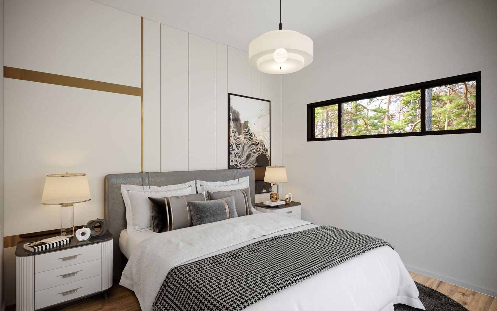  Bedroom-3D Rendering