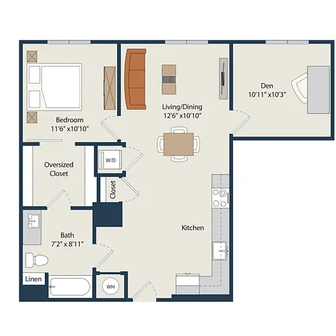 Floor plan A15.Den
