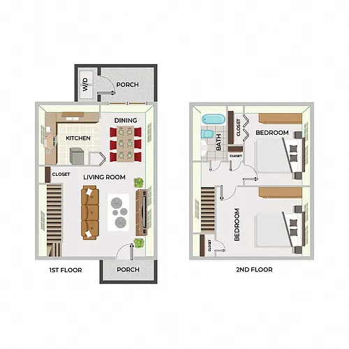 Floor plan B2 - Townhome