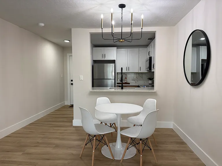 Kitchen dining area off of living room