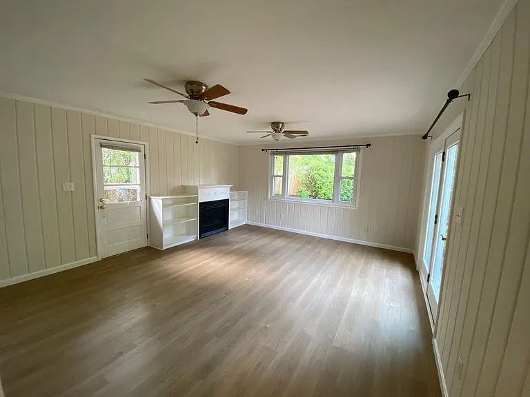 Family room addition that opens out to deck