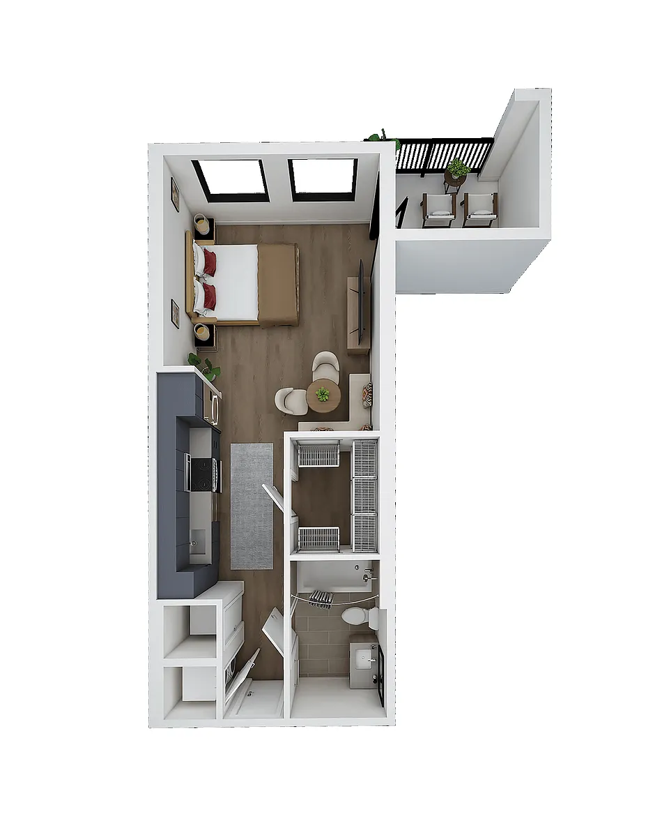 Floor plan Studio-ST