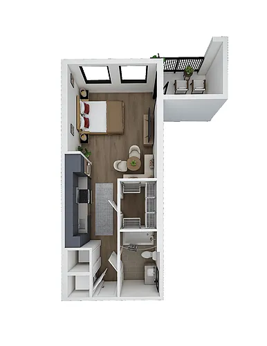 Floor plan Studio-ST