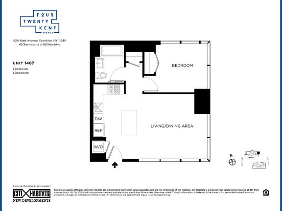 2nd image of 420 Kent Ave APT 1407