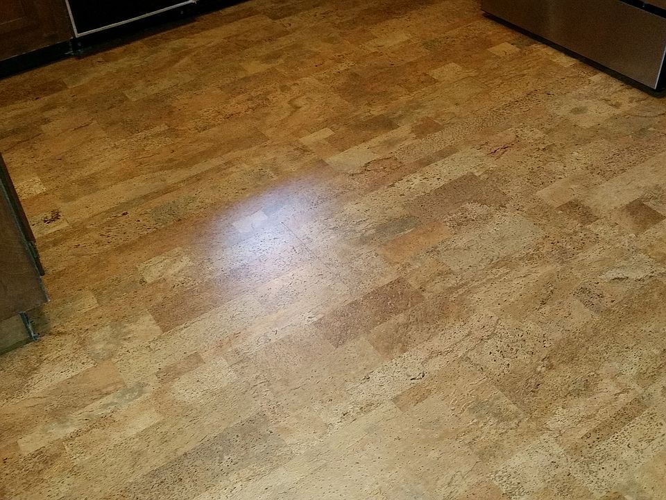 Cork Flooring in Kit/Dining Room