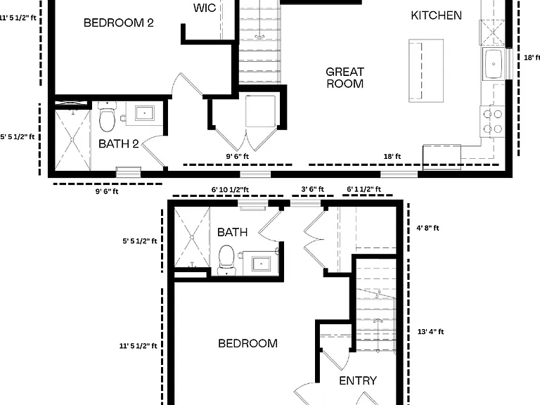 Desert Lily - 967-1021 SF dimensions Desert Lily - 967-1021 SF dimensions