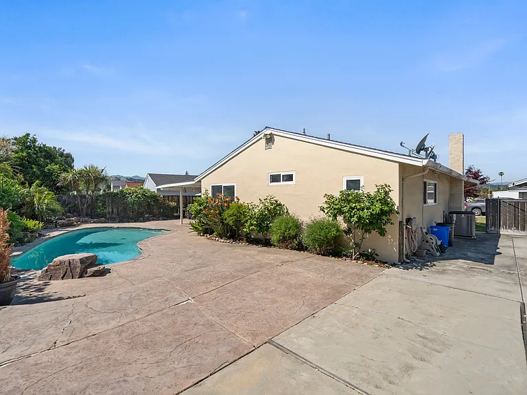 Large backyard