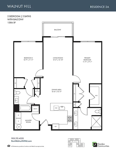 Floor plan $2.67/sq.ft. - 2A