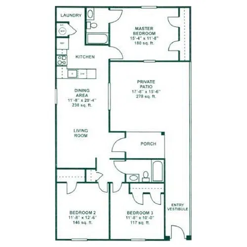 Floor plan 3/2
