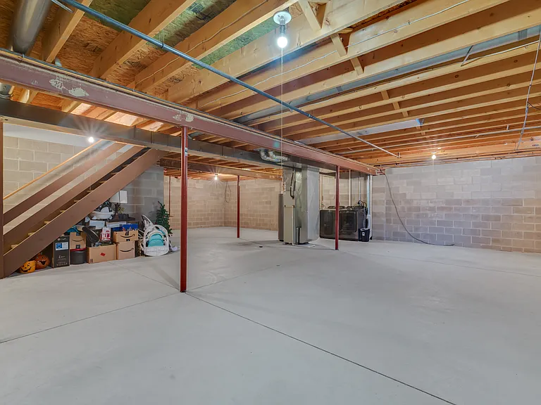 Full Basement with Washer/Dryer Connections