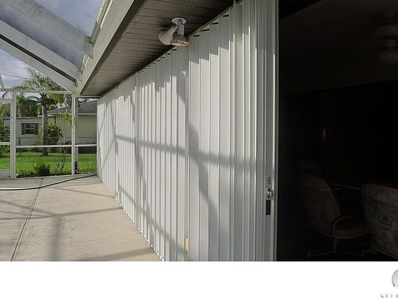 Entire house has easy to open and close hurricane shutters