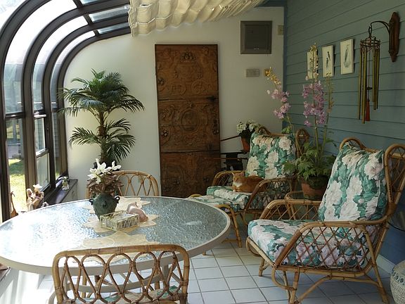 Heated sunroom.