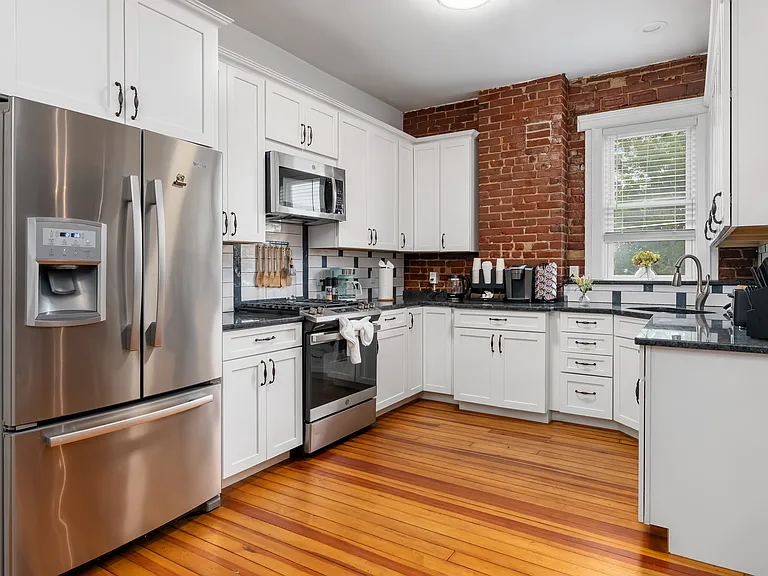 Kitchen with gas stove