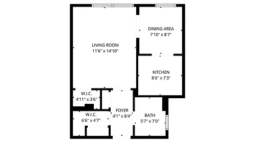 Floor plan Forget Me Not Layout